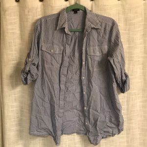 Crop Sleeve Button Up